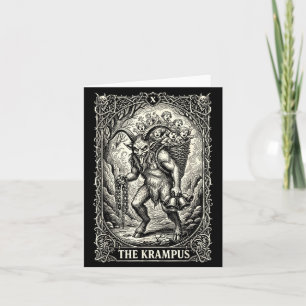Krampus Tarotkort Goth Witches Svarta Pyjamas C Kort