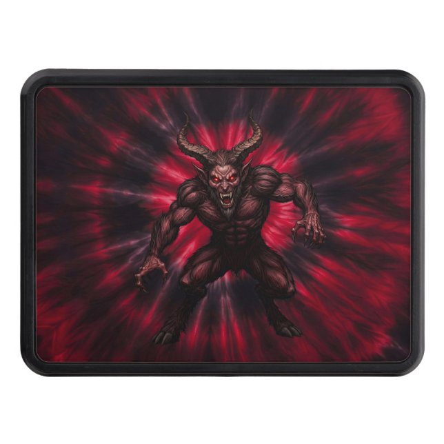 Krampus Trailer Hitch Cover Dragkroksskydd (Framsidan)