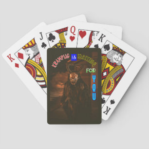 Krampus väntar på dig i december Krampunacht Casinokort