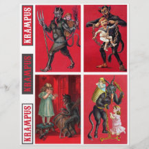 Krampus Vintage Viktorianska vykort