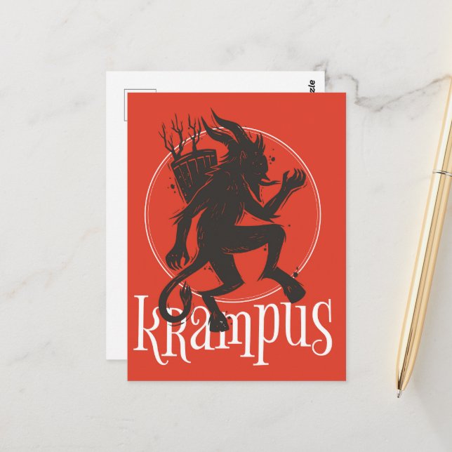 Krampus Vykort (Fram/Back In Situ)