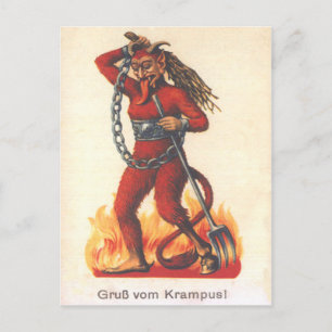 Krampus Vykort