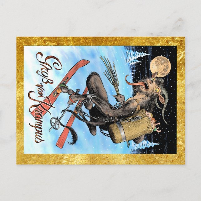 Krampus vykort (Framsida)