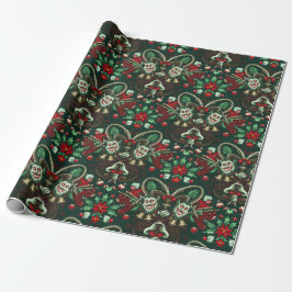 Krampus Wrapping Paper | Spooky Holiday Gift Presentpapper