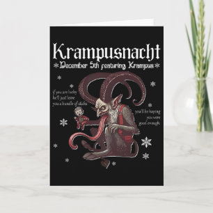 Krampusnacht julmonster Krampus älskare fest Kort