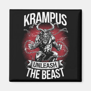 Krampusnacht julmonster Krampus älskare fest Magnet