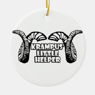 Krampuss lite hjälpreda julgransprydnad keramik