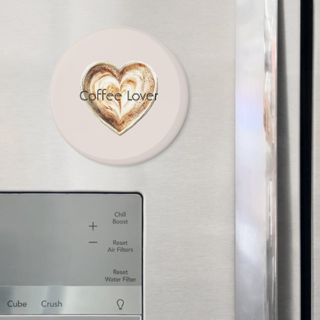 Krämtjärtat kaffe magnet (In Situ (Fridge))