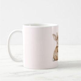 Krämvit kanin kärlek kaffemugg