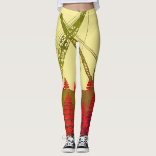 Kran för crawlsimmare för konst för leggings