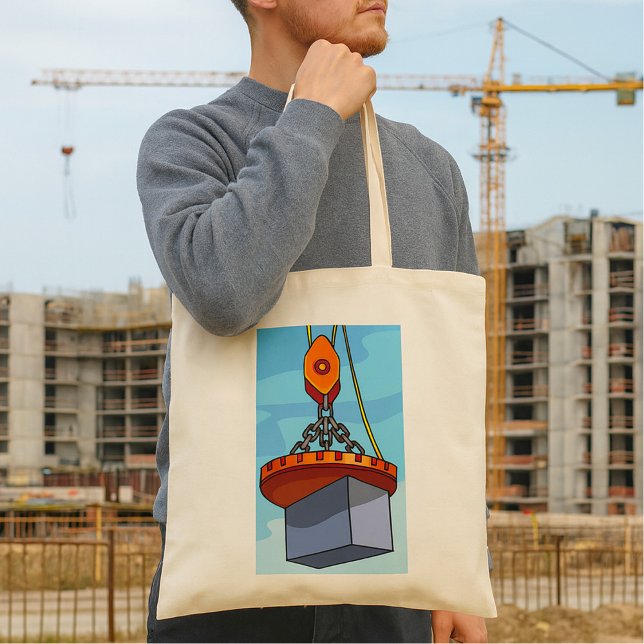 Kran lyfter tygkasse (Skapare uppladdad)