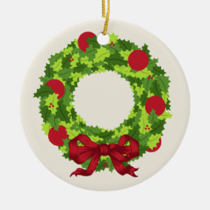 Kran med den röda pilbågejulprydnaden julgransprydnad keramik