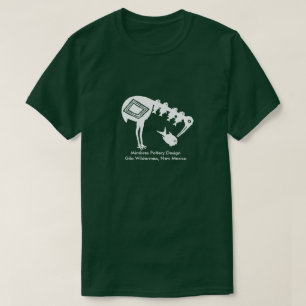 Kran som äter fisken - Mimbres krukmakeridesign Tee