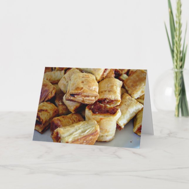 Kranar av korvrullar kort (Framsida)