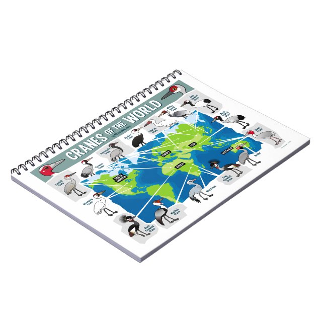 Kranar av världen anteckningsbok (Vänstra Sidan)