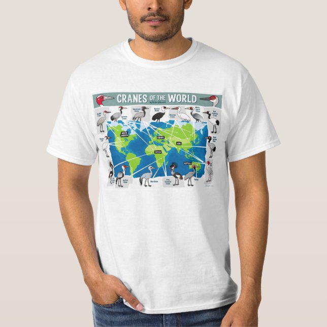 Kranar av världen t-shirt (Framsida)