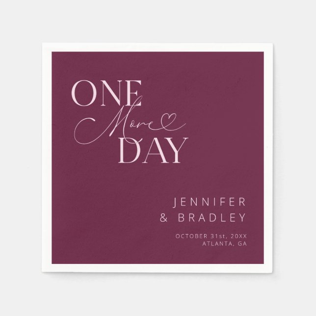 Kranberry en dag till, repetitionsmiddag pappersservett (Framsidan)