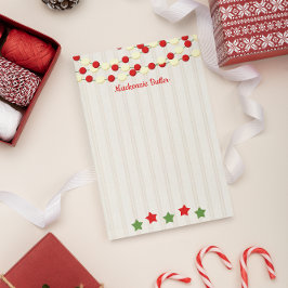 Kranberry och Popcorn Rustic-jul Post-it Block