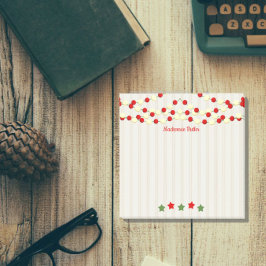 Kranberry och Popcorn Rustic Julpost: Inte Post-it Block