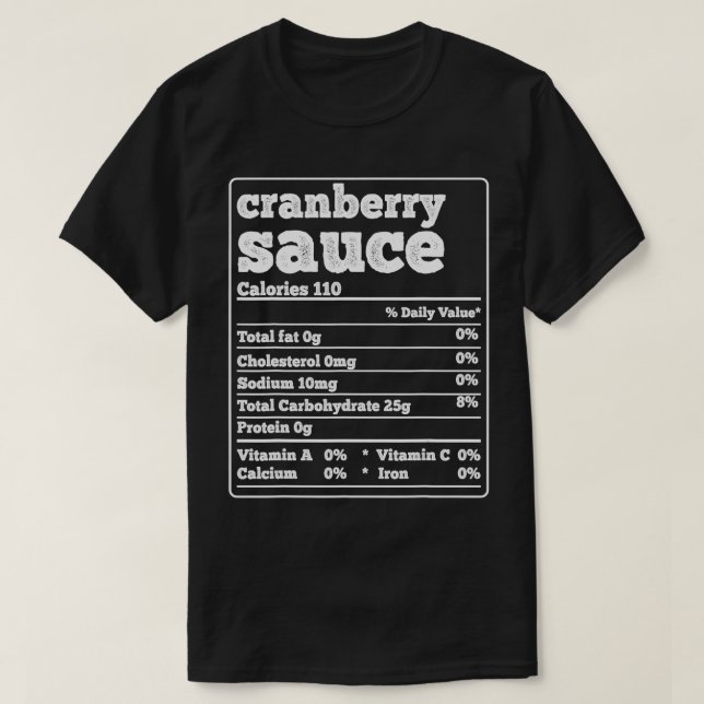 Kranberrys- och kryddkryddor Ingredienser Funny Fo T Shirt (Design framsida)