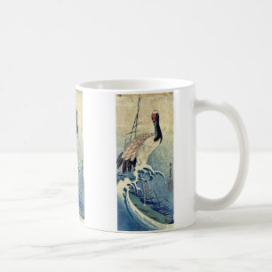 Kranen i vinkar vid Ando, Hiroshige Uiyoe. Kaffemugg