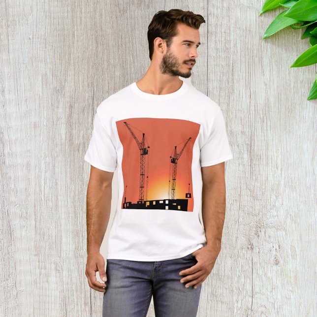 Kranes på Byggnad T Shirt (Skapare uppladdad)