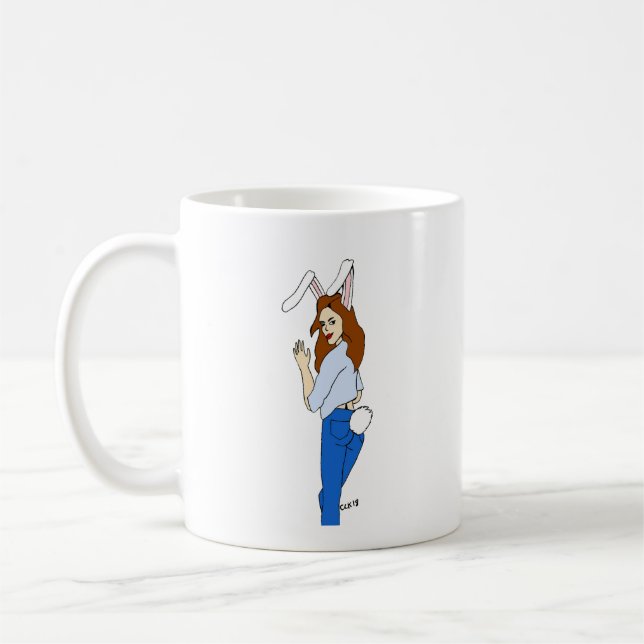 krånflicka kaffemugg (Vänster)