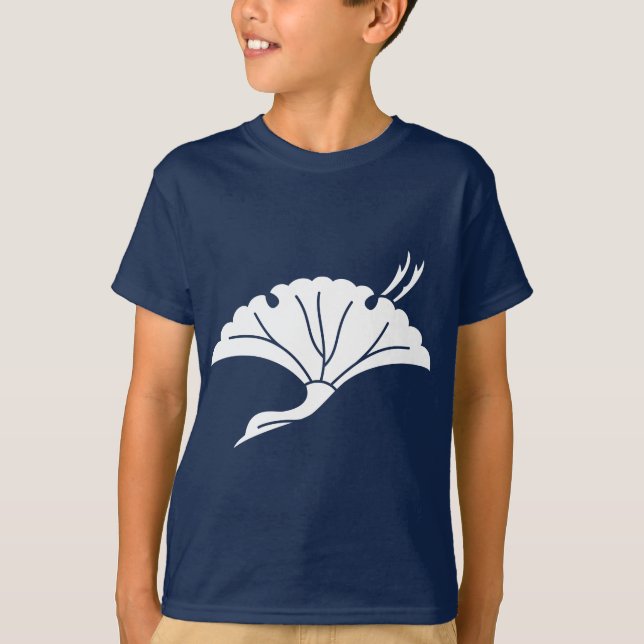 Kranformad ginkgo löv tee shirt (Framsida)