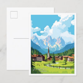 Kranjska Gora Slovenska exempel på Vintage av reso Vykort