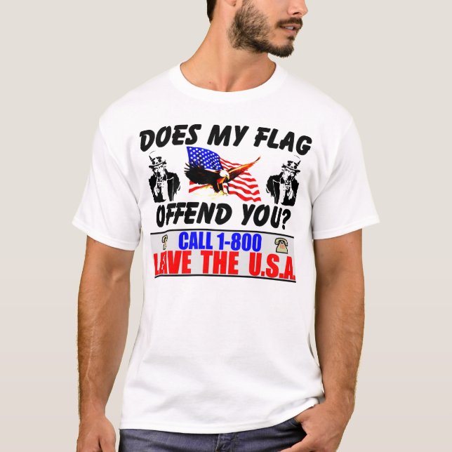 Kränker min flagga dig? tröja (Framsida)