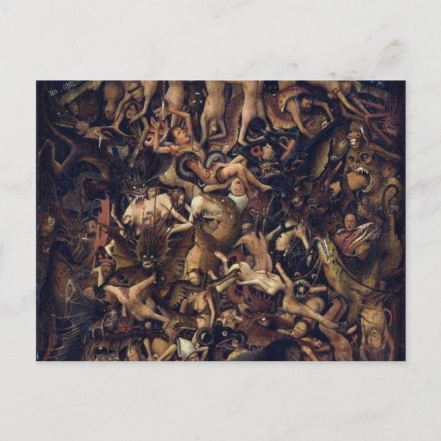 Kränkningen av den senaste domen från Jan Van Eyck Vykort (Framsida)