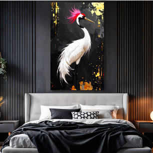 Krankonst - samtida asiatiskt inspirerad design canvastryck