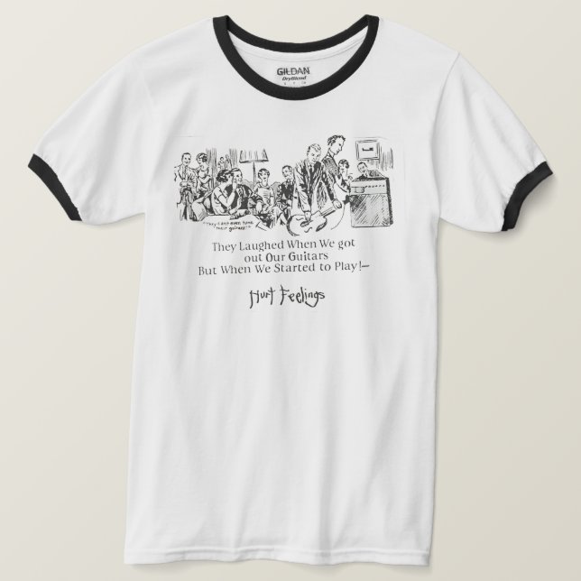 Kränkt Känslor Ringer T-shirt (Design framsida)