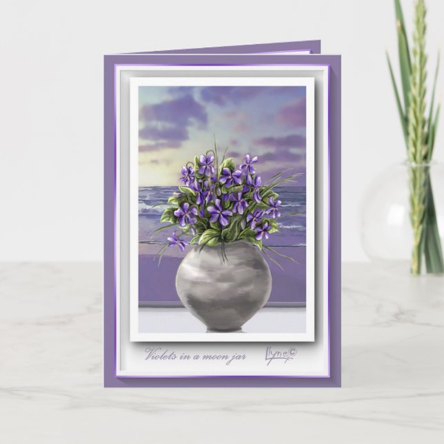 kränkt på ett födelsedagskort i måne burk anteckningskort (Framsida)