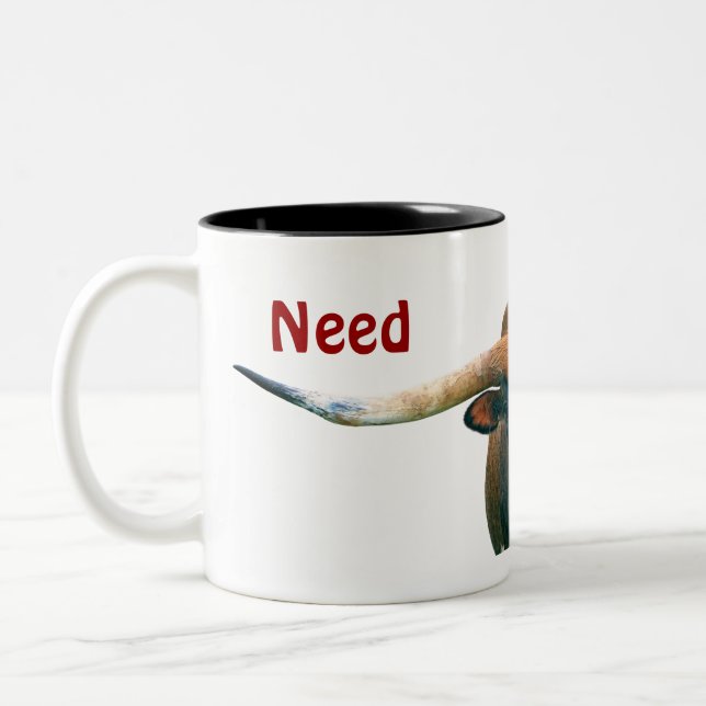 Krankummin - två ton Mugg - nödvändig kaffe (Vänster)