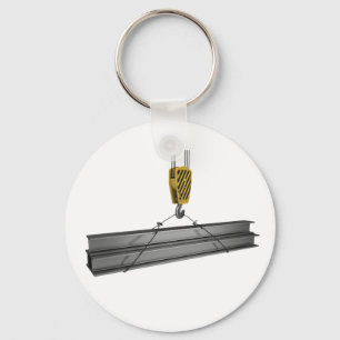 Kranlyftande balkar Keychain Nyckelring