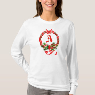 KranMonogram för Ch Aristmas T-shirt
