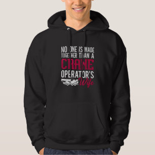 Kranoperatörs fru operatör byggnadskran hoodie