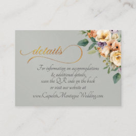 Krans Floral, QR-kod - Salvia Tilläggskort