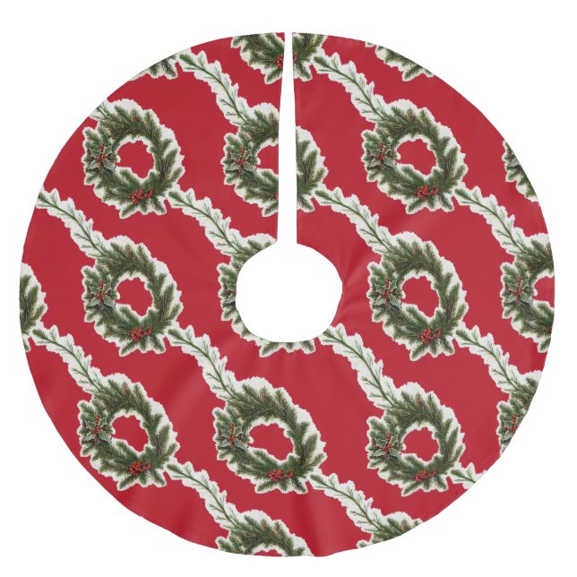 Krans Julgransmatta Borstad Polyester (Framsidan)