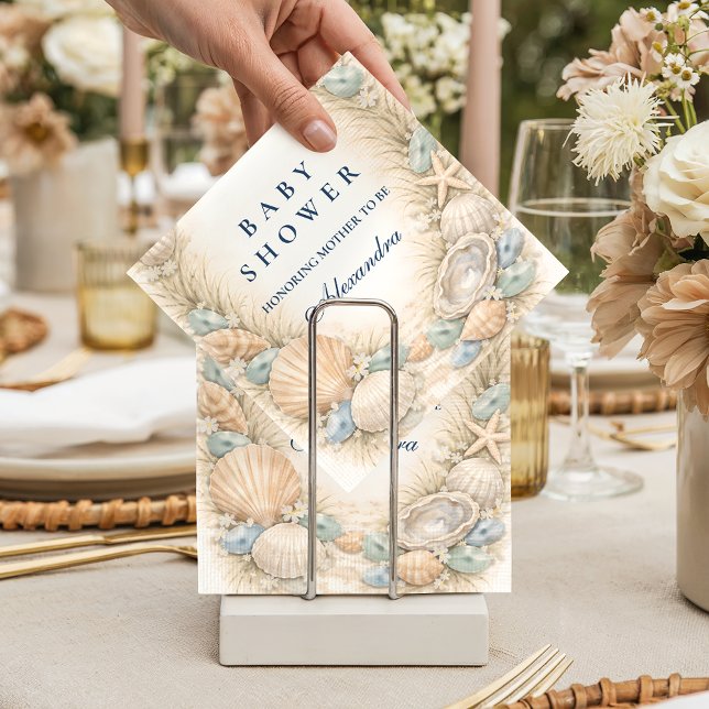 Krans med kustskal Babykalas Pappersservett (Skapare uppladdad)