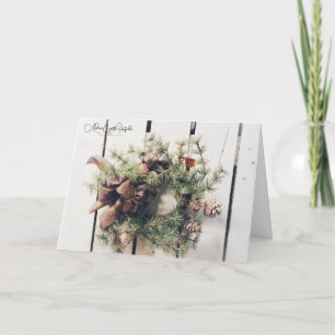 Krans på staketet helgkort