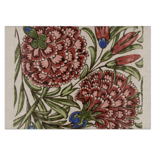 Kransblomma Kakelplatta Antik Rustik De Morgan Art