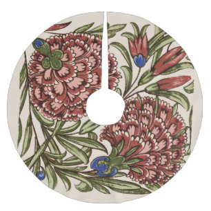 Kransblomma Kakelplatta Antik Rustik De Morgan Kon Julgransmatta Borstad Polyester