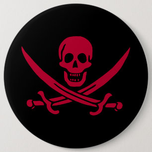 Kranskalle & svärd Piratflagga av Calico Jack Knapp
