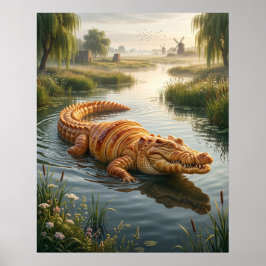 Kranskrokodil Poster