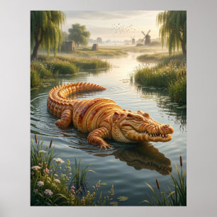 Kranskrokodil Poster