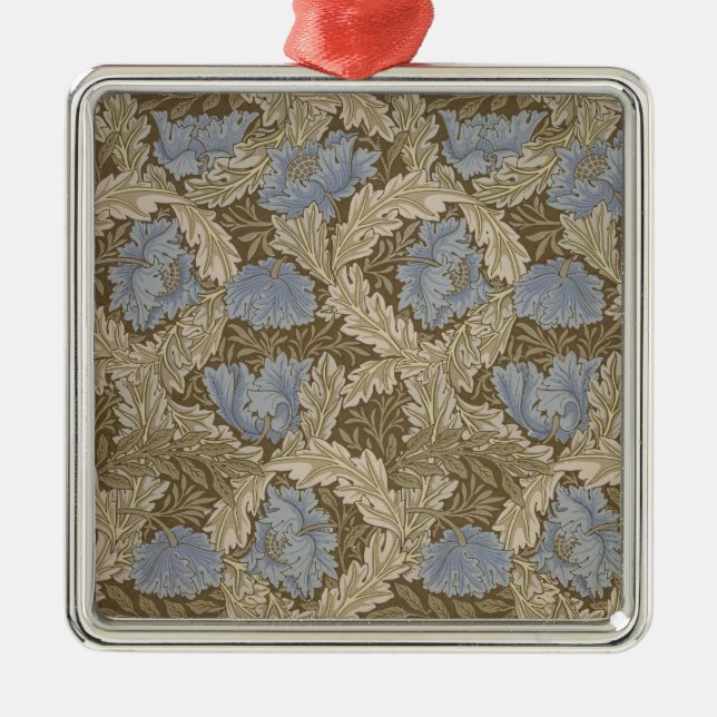Kransmönster (av William Morris) Julgransprydnad Metall (Framsidan)