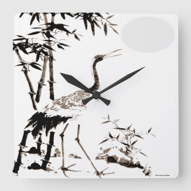 Kranväggslås Fyrkantig Klocka (Framsida)