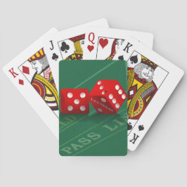 Krapa Bord med Las Vegas Dice Casinokort